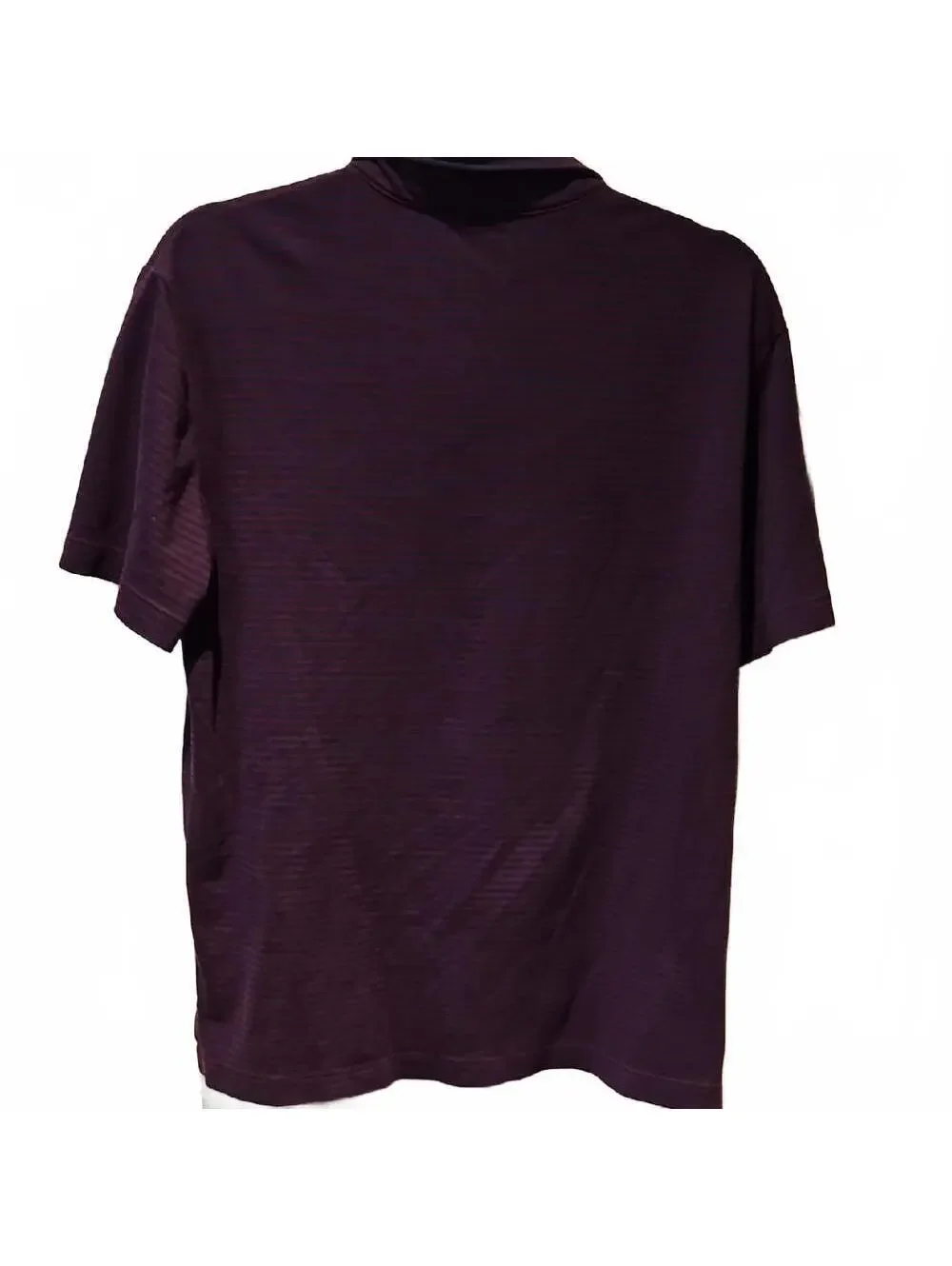 Polo by Ralph Lauren Men's Purple And Navy Striped Polo Shirt Size S